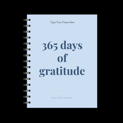 A5 Spiral Journal - Gratitude - Blue