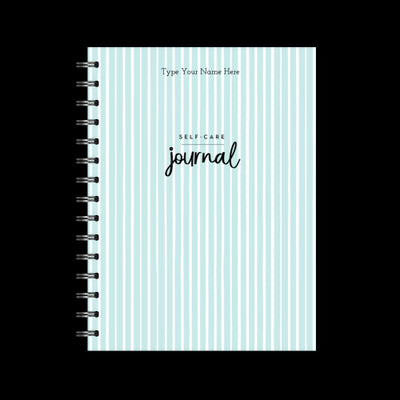 A5 Spiral Journal - Self-care - Stripe