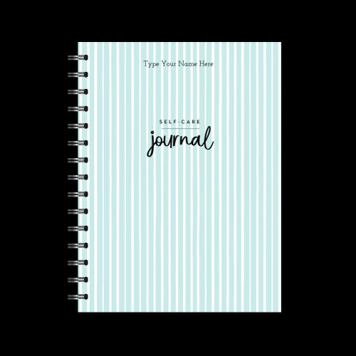 A5 Spiral Journal - Self-care - Stripe