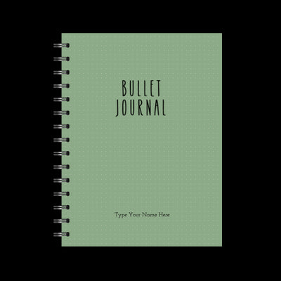 A5 Spiral Bullet Journal - Green
