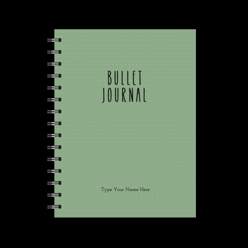 A5 Spiral Bullet Journal - Green