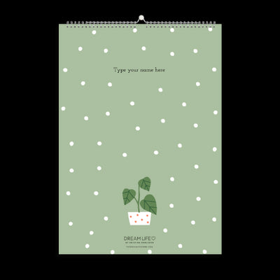 A3 Family Calendar - Plants - Sage