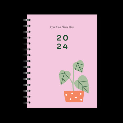 A5 2024 Spiral Student Diary - Pink