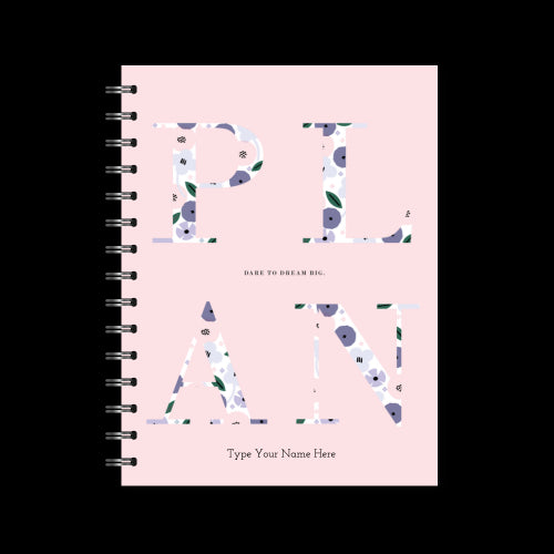 A5 Spiral Journal - Plan Your Year - Floral