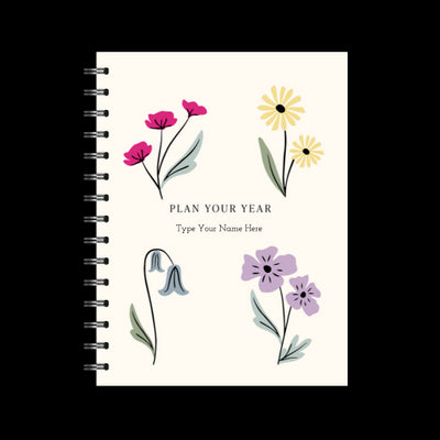 A5 Spiral - Plan Your Year Journal - Ängsblomma