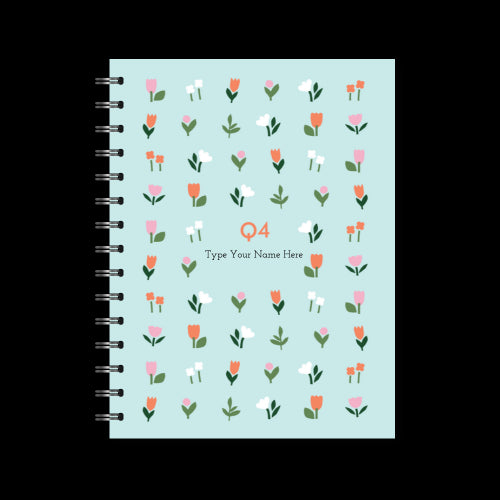 A5 Spiral Journal - Daily Progress - Q4 - Mint