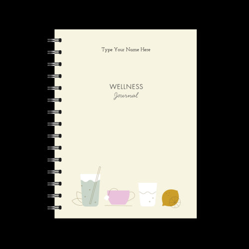 A5 Spiral Wellness Journal - Creme