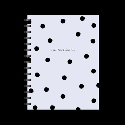 A5 2024 Spiral Teacher Diary - Dots - Lilac