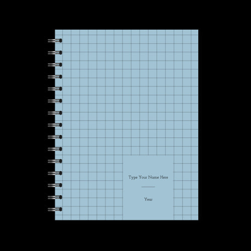 A5 Spiral Planner Undated - Blue