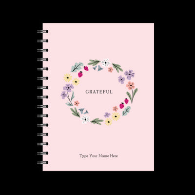 A5 Spiral Journal - Gratitude - Krans - Pink