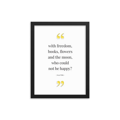 WITH FREEDOM Framed