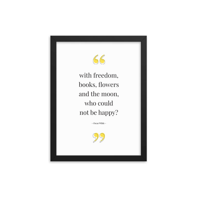WITH FREEDOM Framed