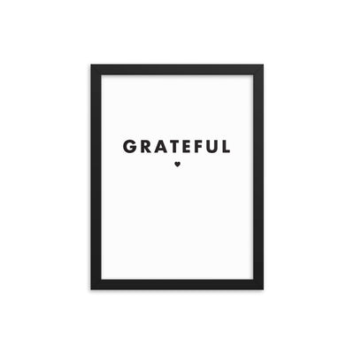 GRATEFUL Framed