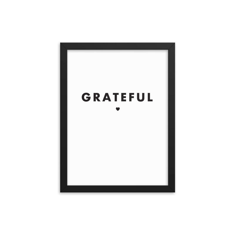 GRATEFUL Framed