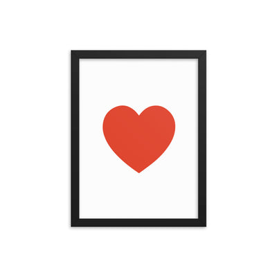RED HEART Framed