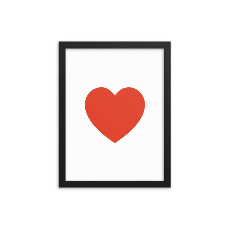 RED HEART Framed