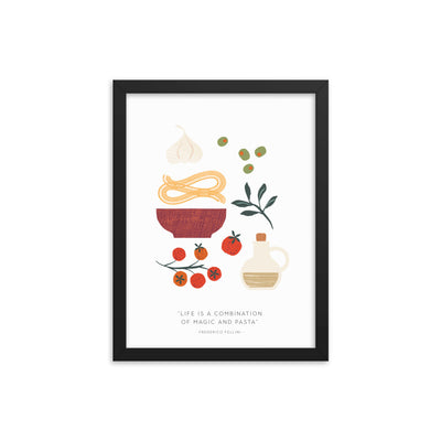 LIFE IS PASTA Framed