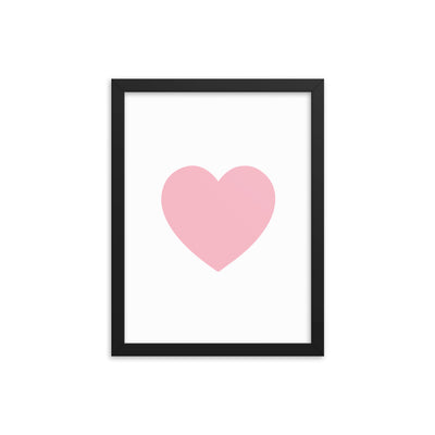 PINK HEART Framed