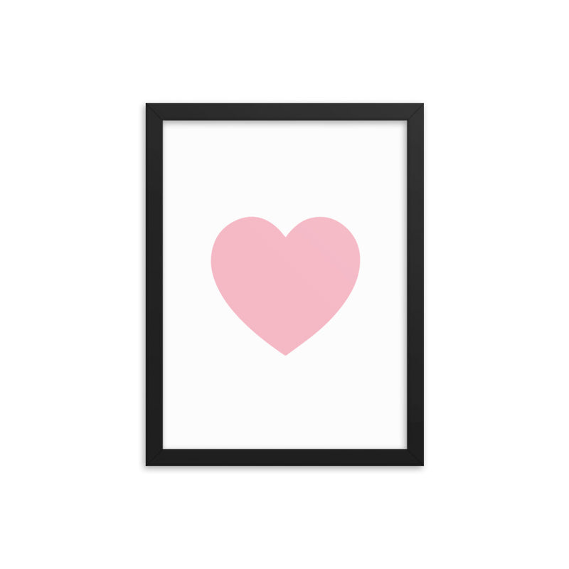 PINK HEART Framed