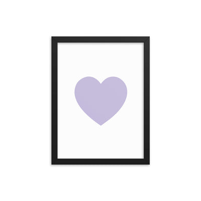 LILAC HEART Framed