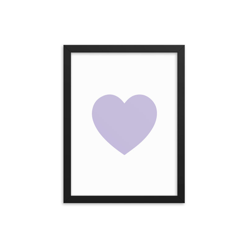LILAC HEART Framed