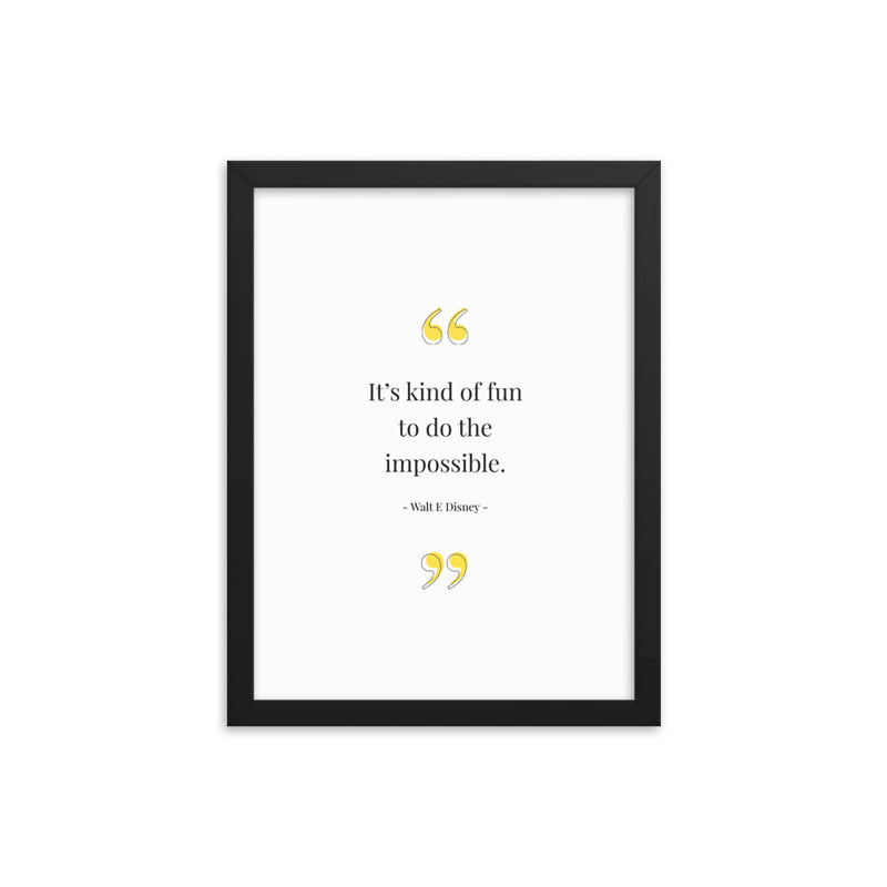 KIND OF FUN Framed