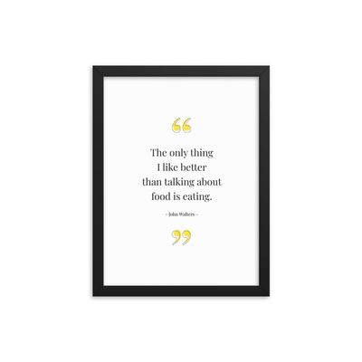 FOOD TALK Framed