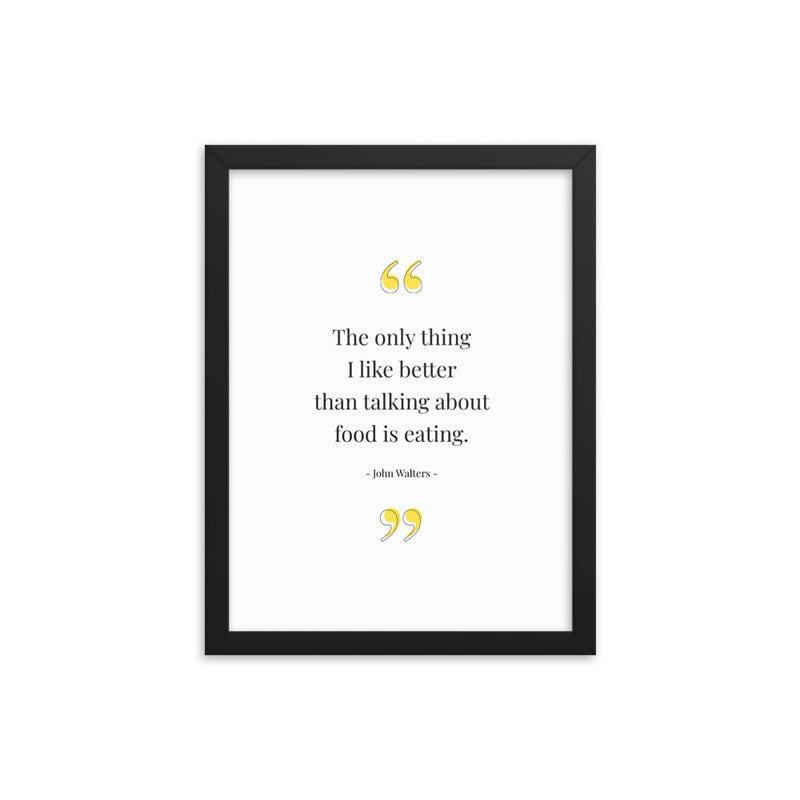 FOOD TALK Framed