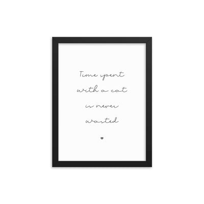 TIME WITH CATS Framed