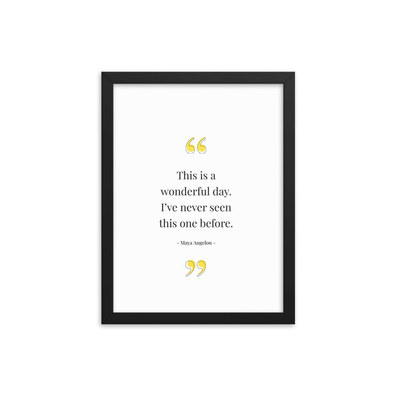 WONDERFUL DAY Framed