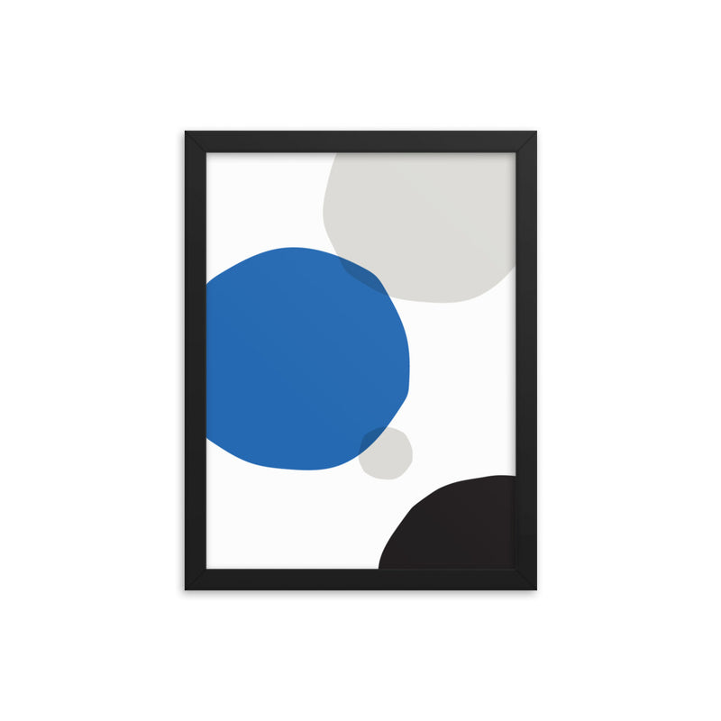BLUE CIRCLES Framed