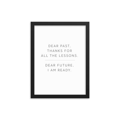 LESSONS Framed