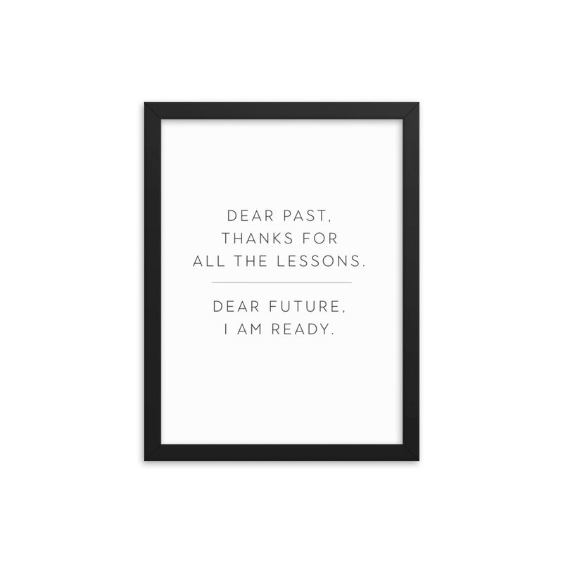 LESSONS Framed