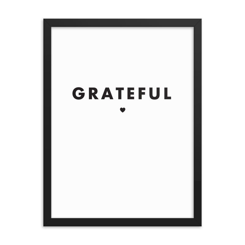 GRATEFUL Framed