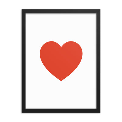 RED HEART Framed