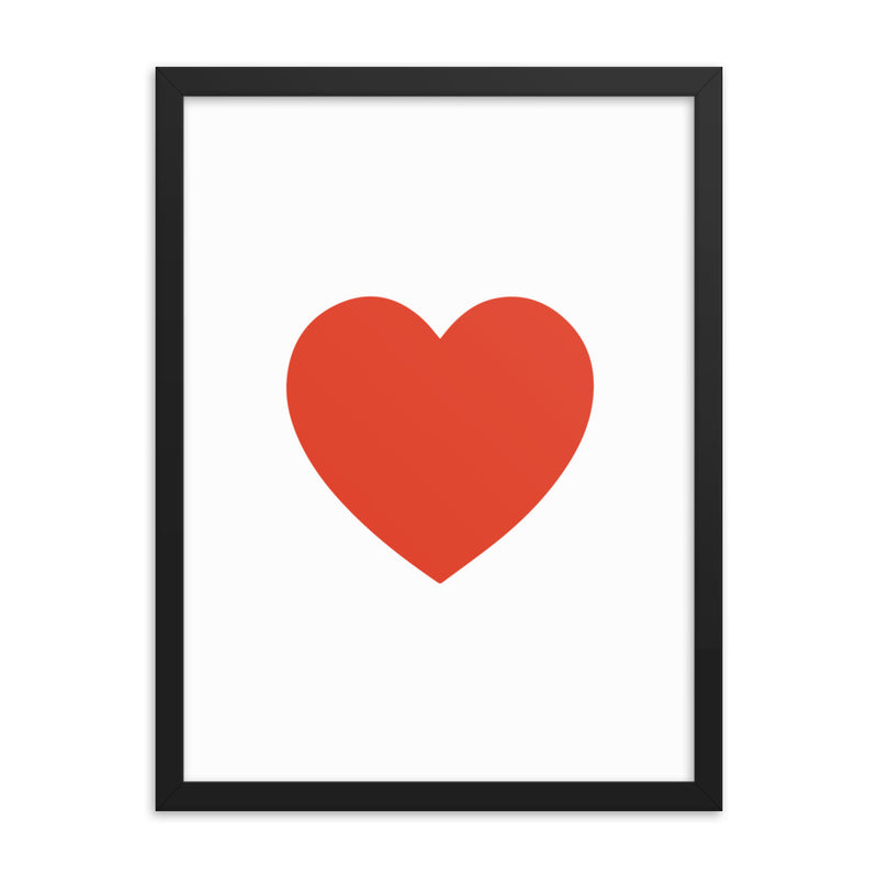RED HEART Framed