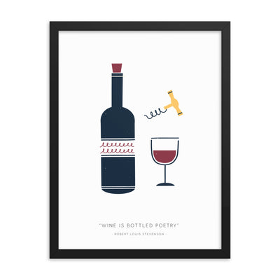 WINE IS Framed