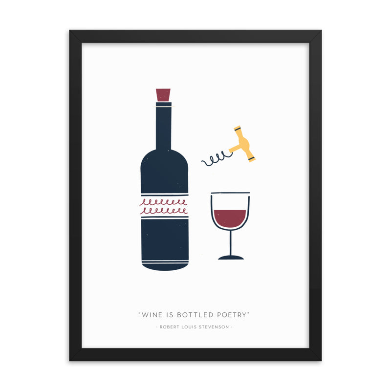 WINE IS Framed