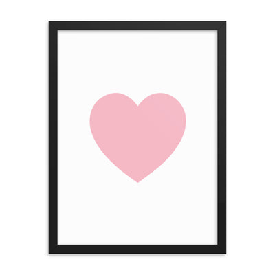 PINK HEART Framed