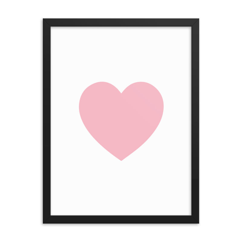 PINK HEART Framed