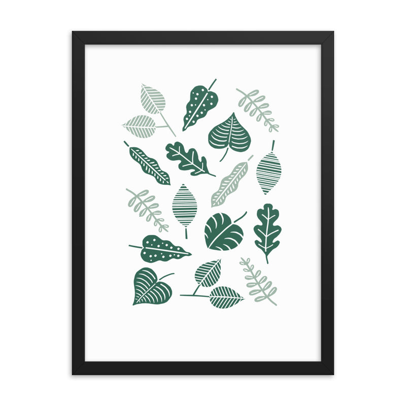 GREEN LEAVES Framed