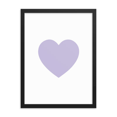 LILAC HEART Framed