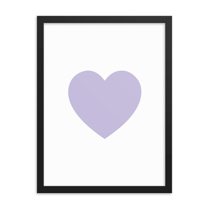 LILAC HEART Framed