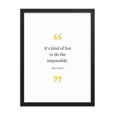 KIND OF FUN Framed