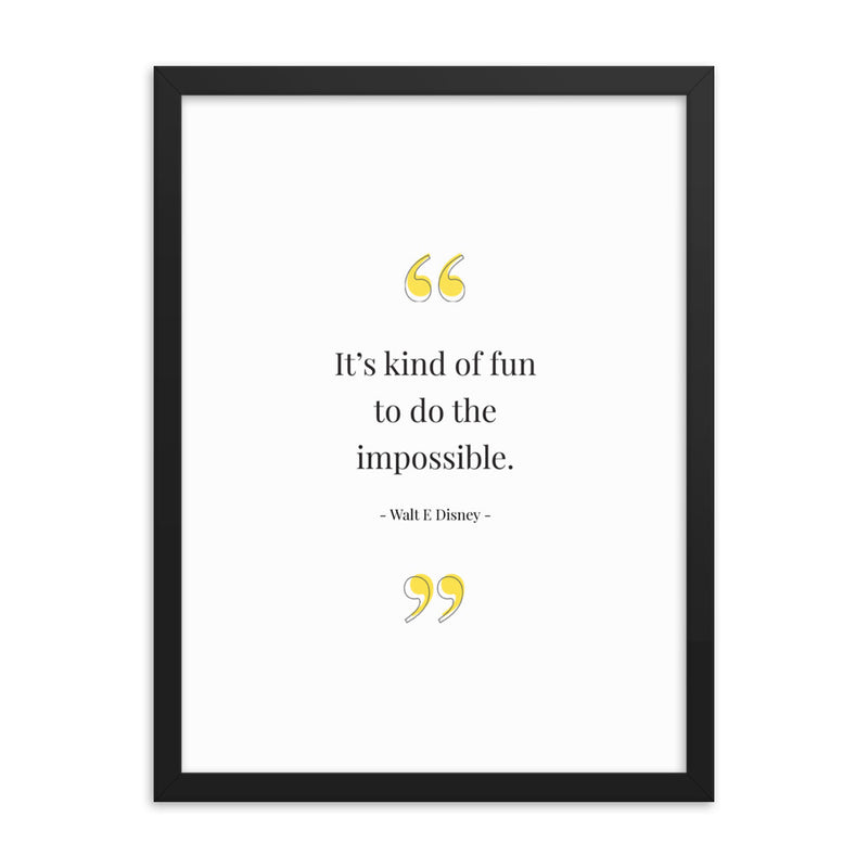 KIND OF FUN Framed