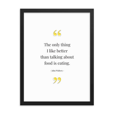 FOOD TALK Framed