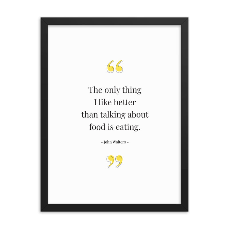FOOD TALK Framed