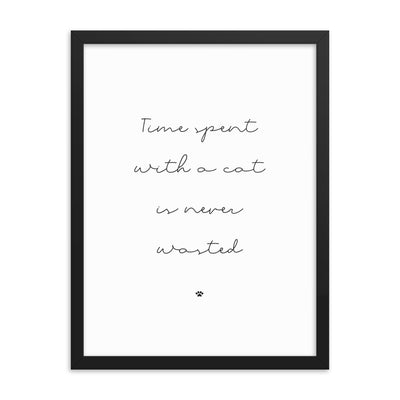 TIME WITH CATS Framed