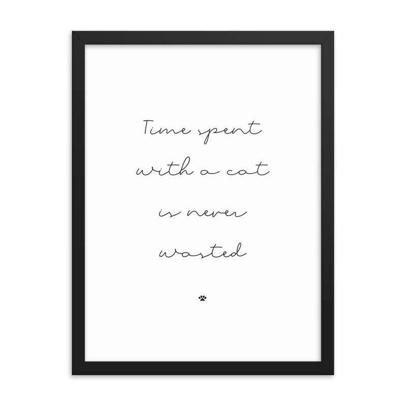 TIME WITH CATS Framed