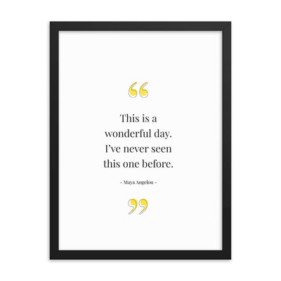 WONDERFUL DAY Framed